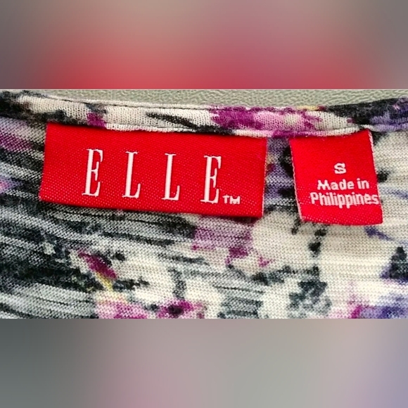 Y2K fairy whimsigoth, Sleeveless Purple Floral, black netting, size S ELLE - Picture 6 of 7